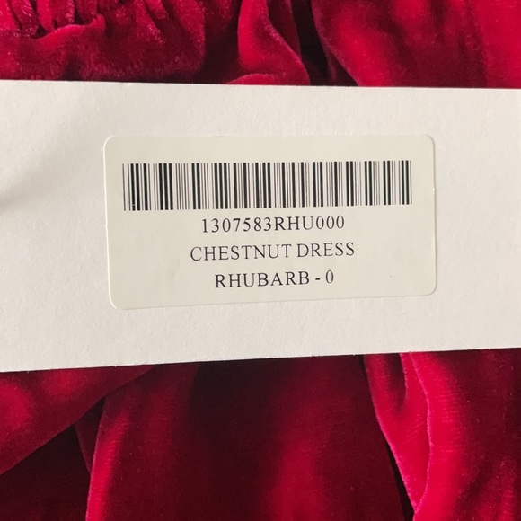 Reformation Chestnut Dress in Rhubarb - Picture 6 of 6